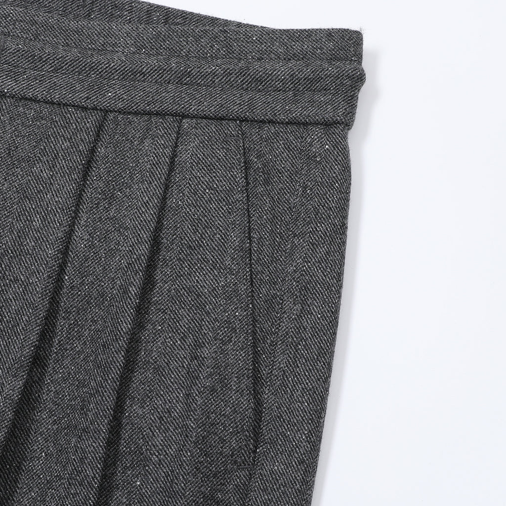 Hermès Men's Drawstring Trousers in Grey