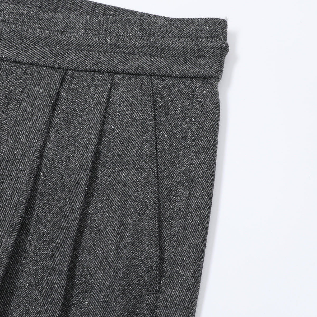 Hermès Men's Drawstring Trousers in Grey