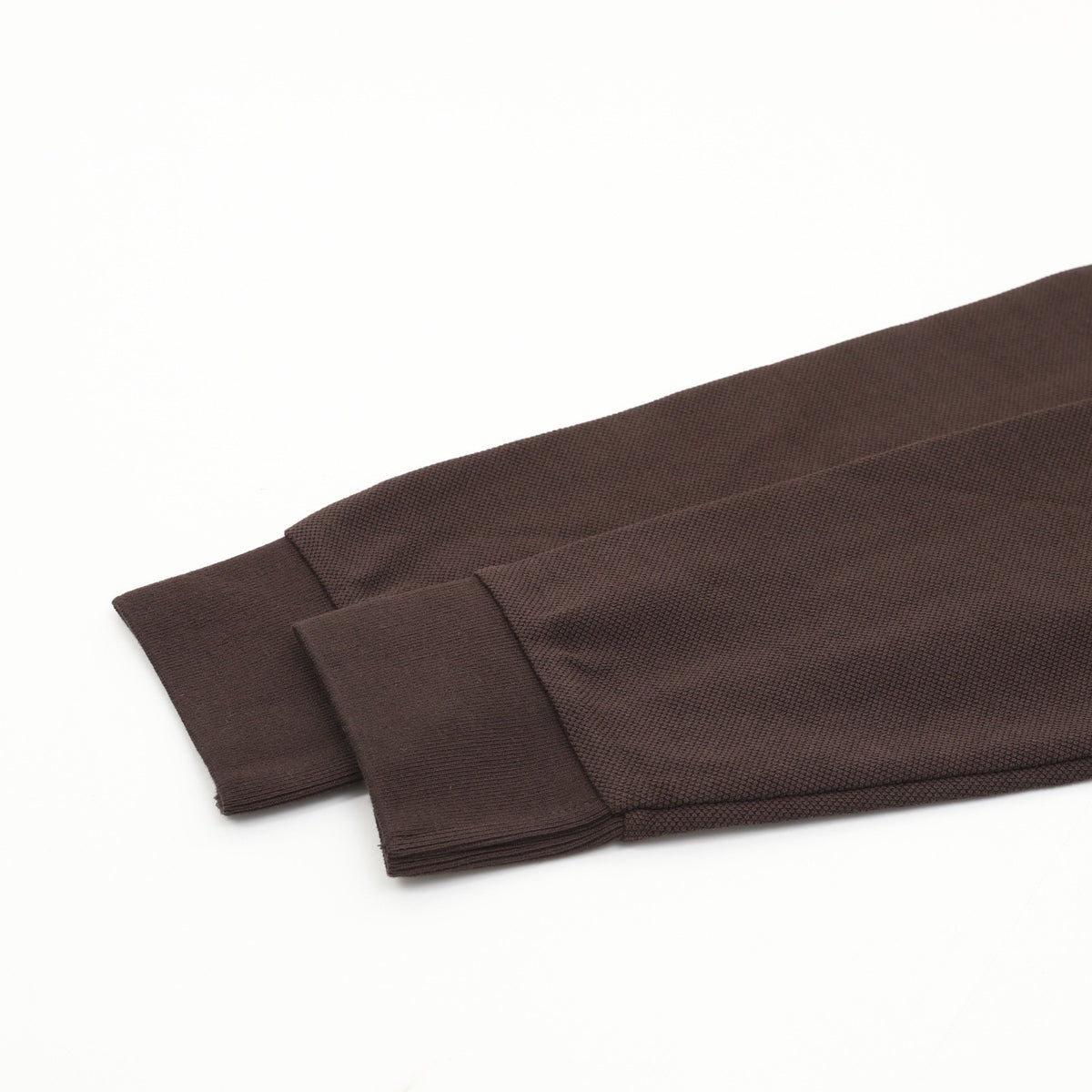 Burberry Women's & Men's Dark Brown Vintage Check Collar Long-Sleeve Polo Shirt
