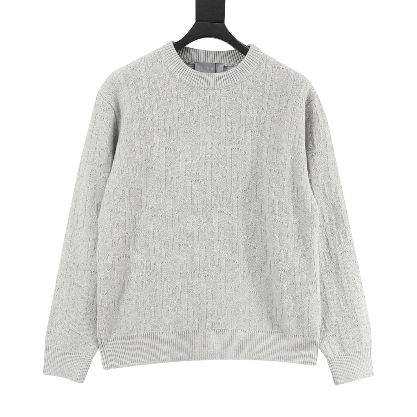 Dior CD Oblique Jacquard Knit Sweater | Crewneck Luxury Casual Top