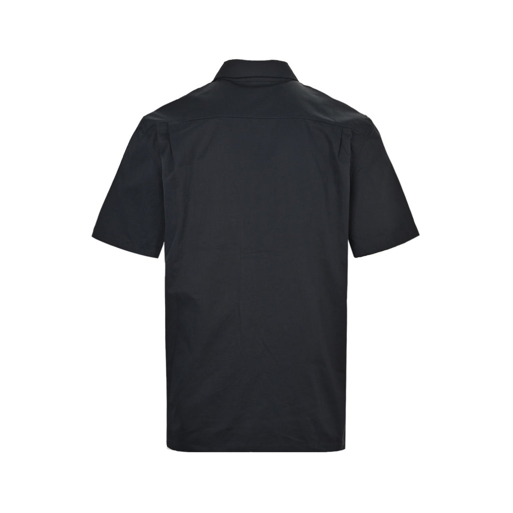 Louis Vuitton Women's / Men's Embossed-Pocket Short-Sleeve Shirt in Black