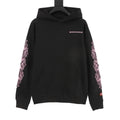 Chrome Hearts 25FW Pink Sanskrit Floral Embroidered Hoodie
