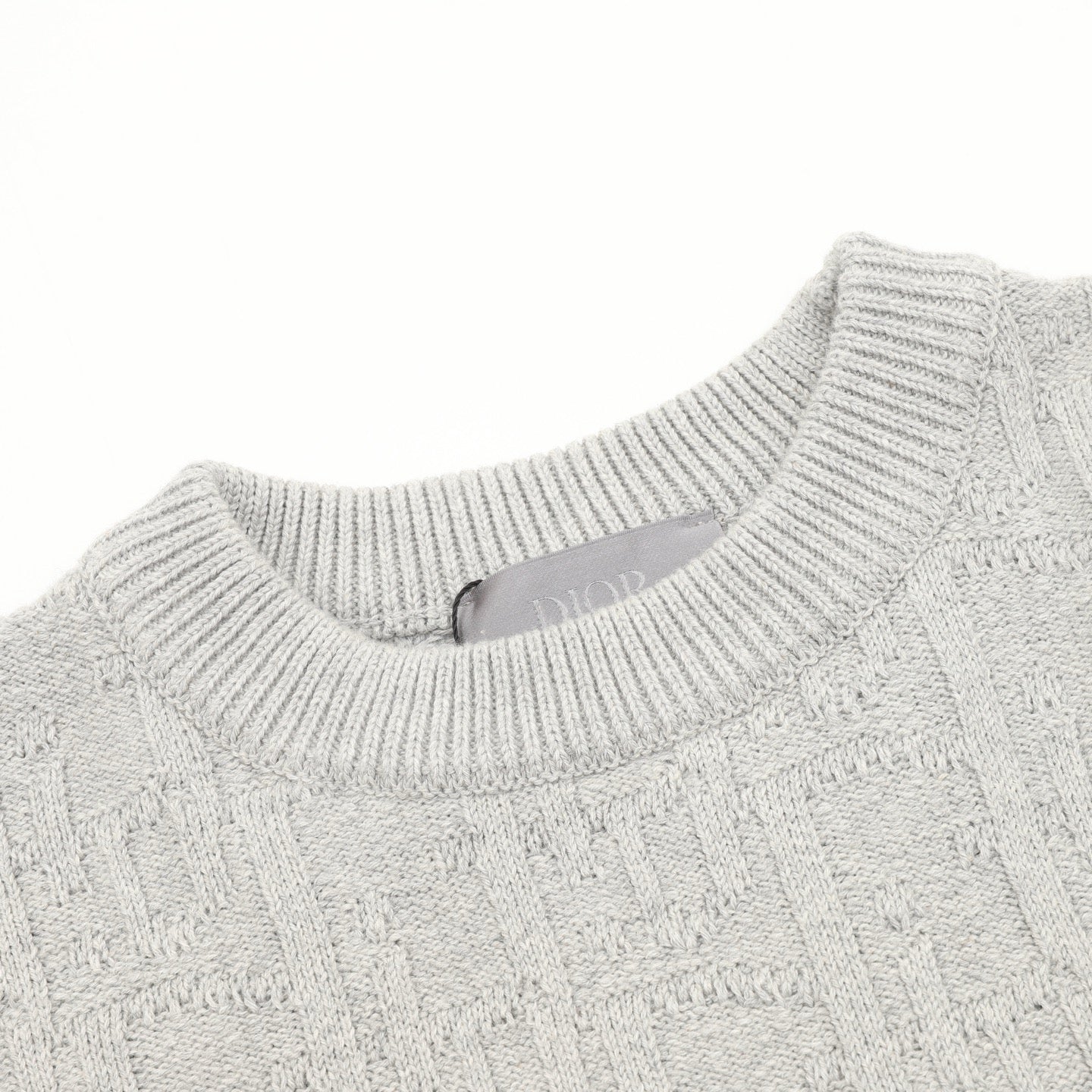 Dior CD Oblique Jacquard Knit Sweater | Crewneck Luxury Casual Top