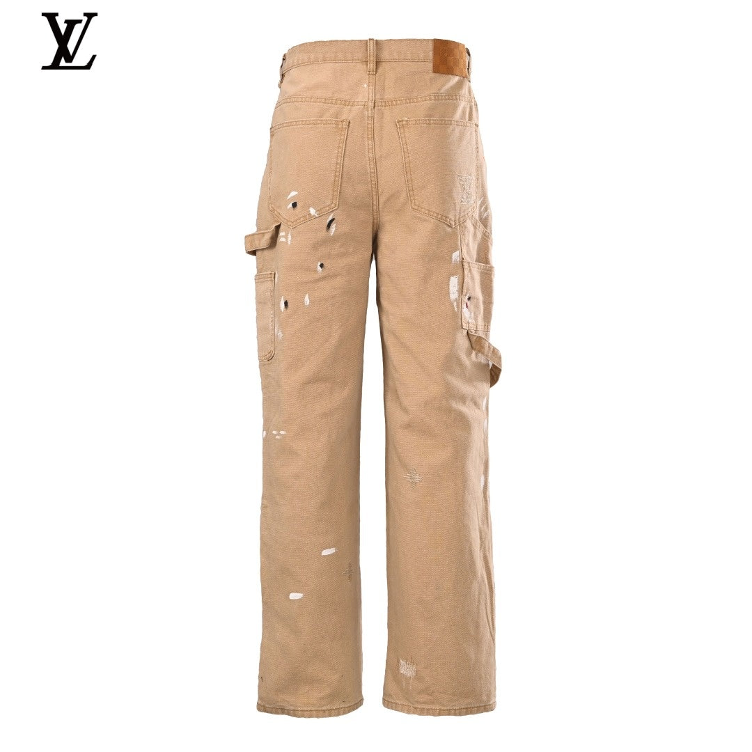 Louis Vuitton Monogram Panel Wide-Leg Trousers