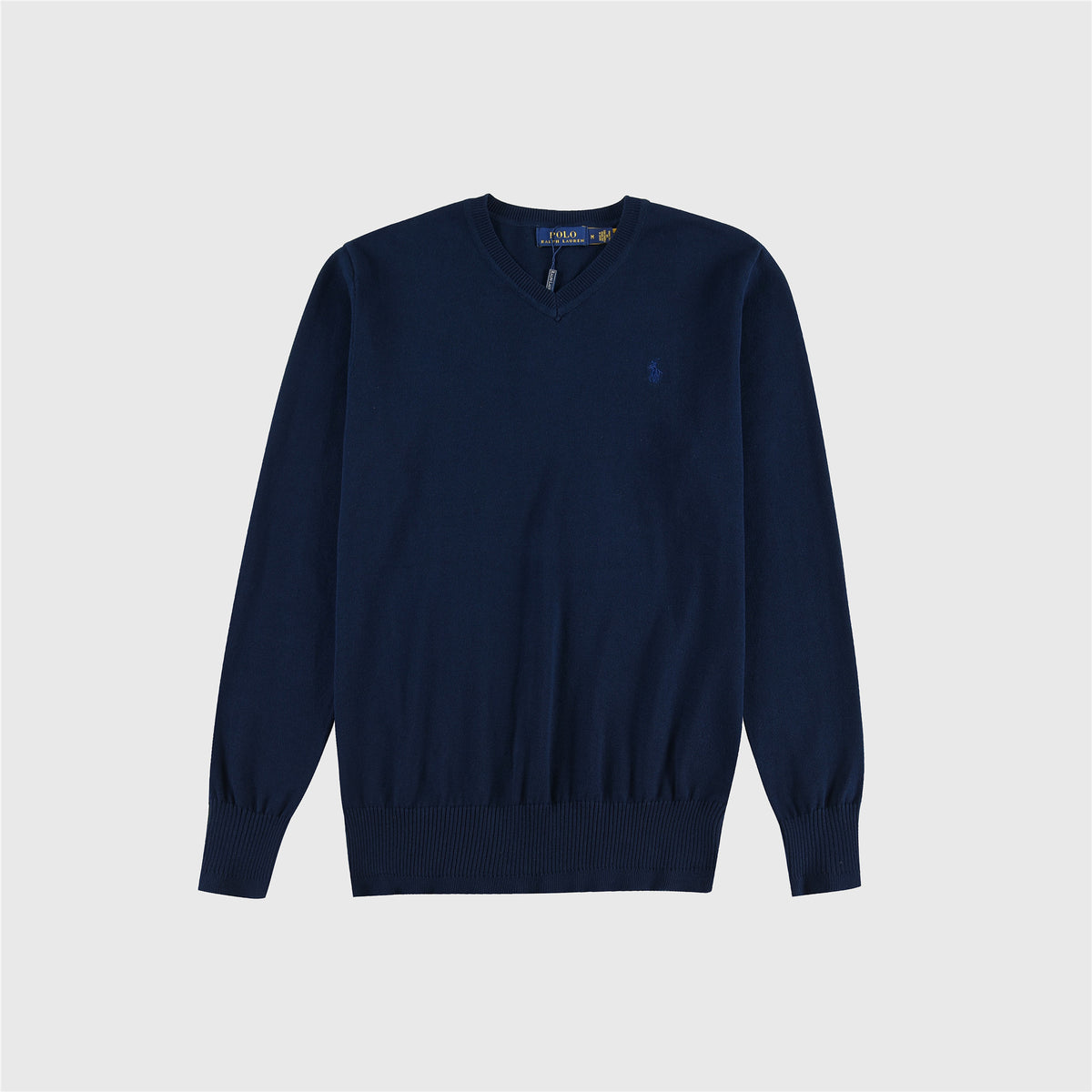 Polo Ralph Lauren Women's & Men's Navy Pony Logo V-Neck Knit Sweater