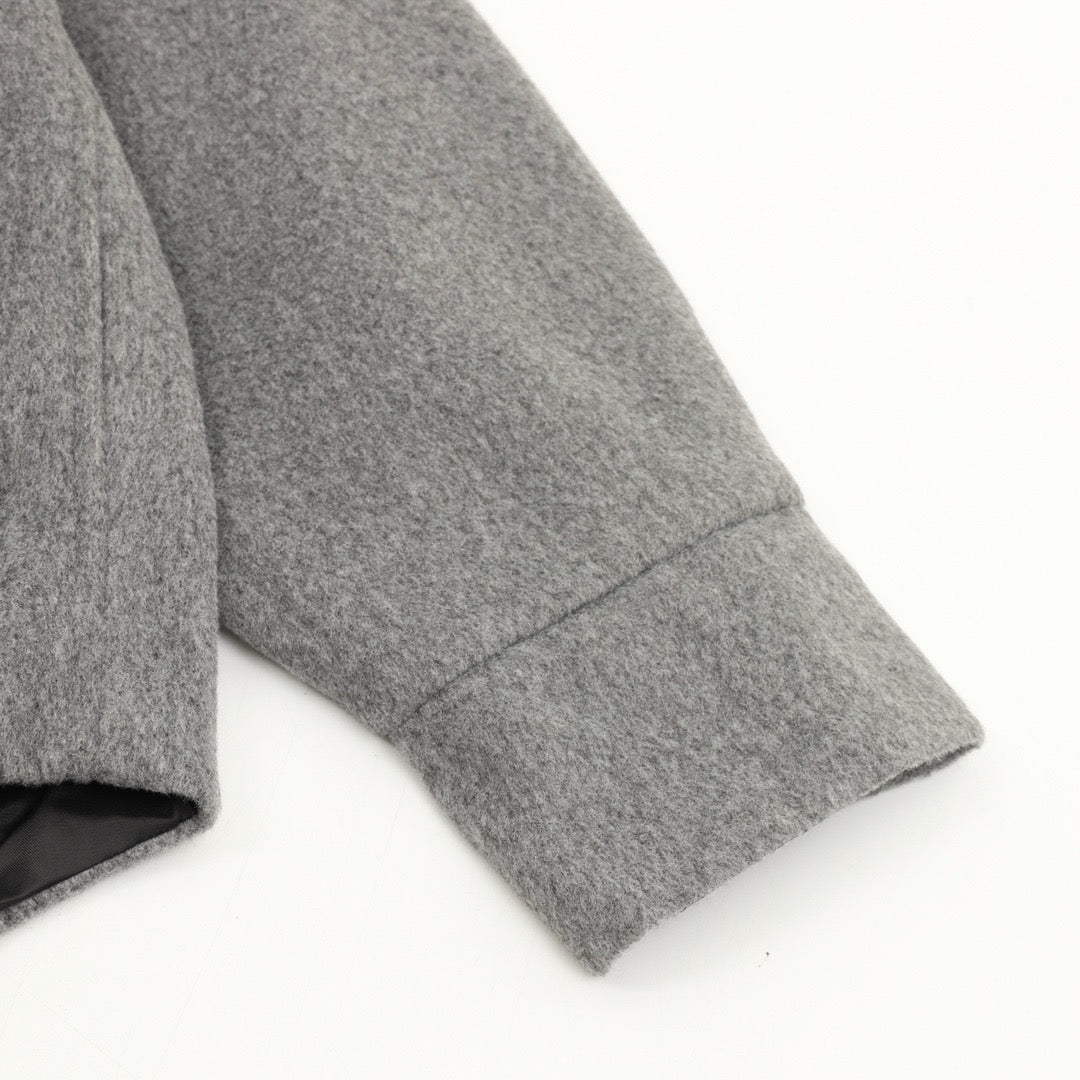 Prada Women's Men's Grey Wool Shirt Jacket