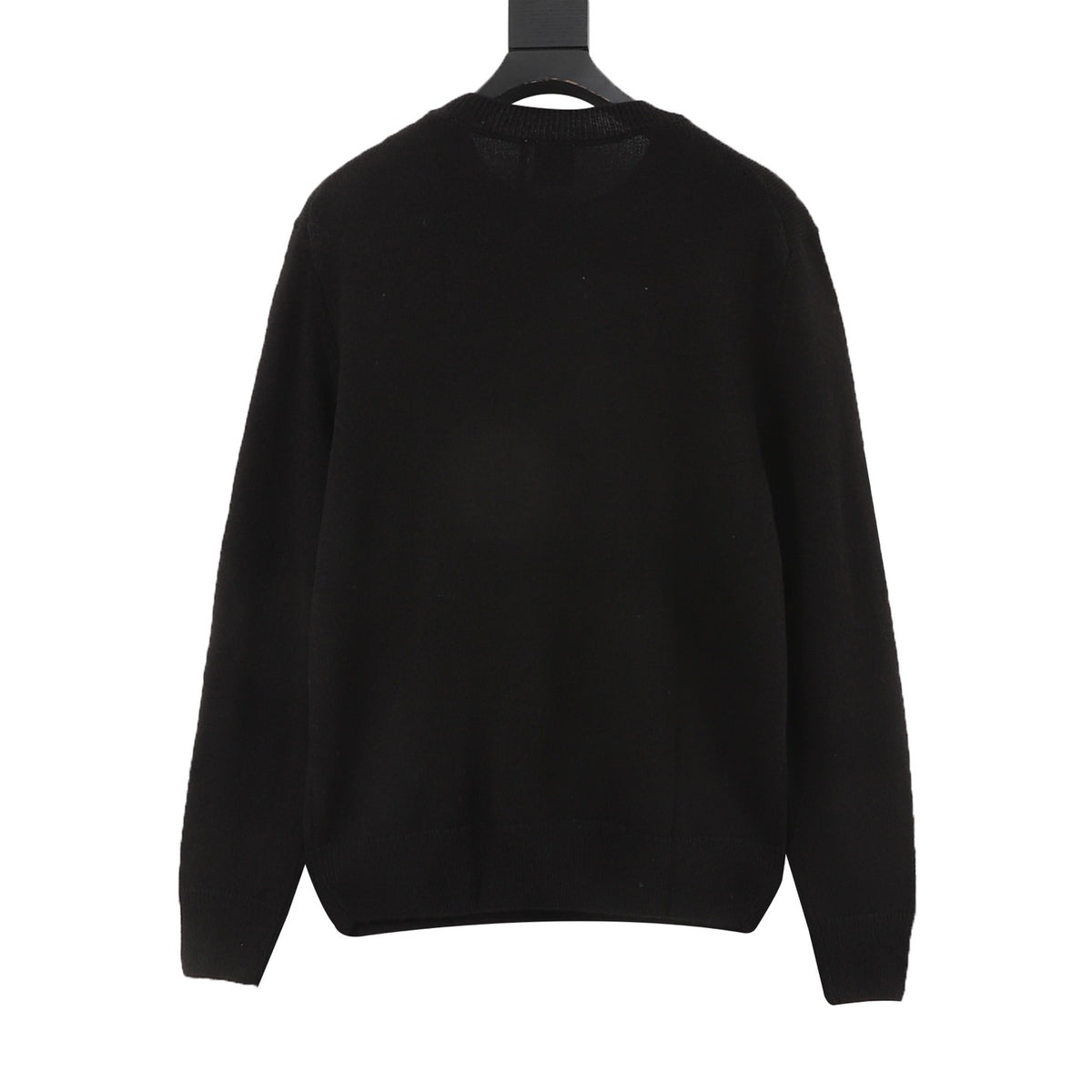 Dior Women's Men's Black Embroidered Logo Crewneck Sweater