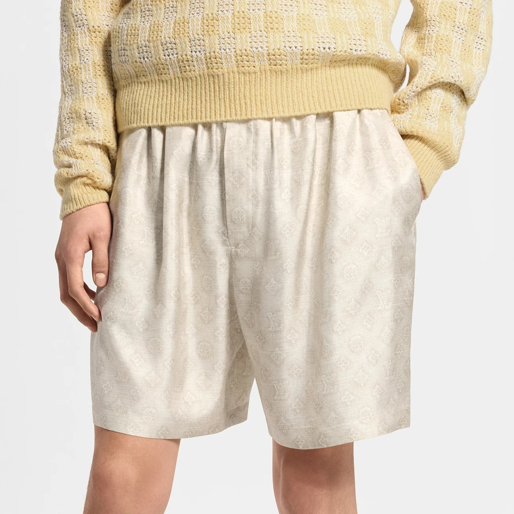 Louis Vuitton Monogram Drawstring Casual Shorts