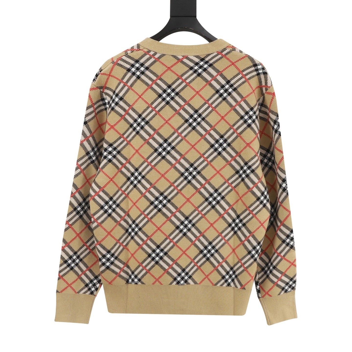 Burberry Diamond-Pattern Knit Cardigan