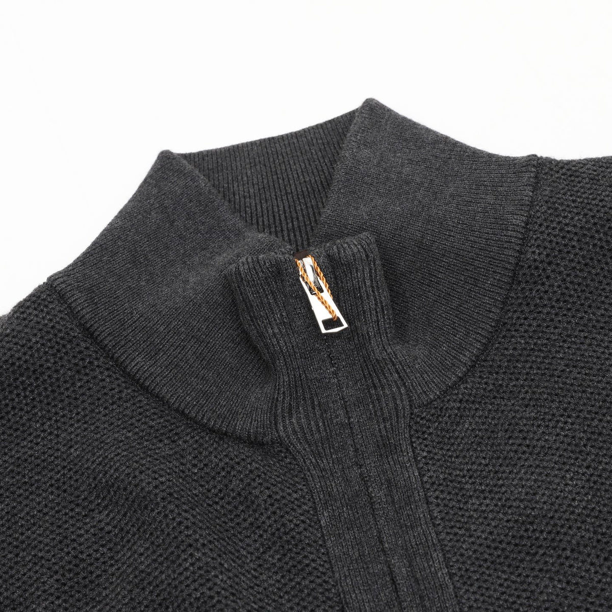 Loro Piana Women's Men's Dark Grey Full-Zip Cashmere Cardigan