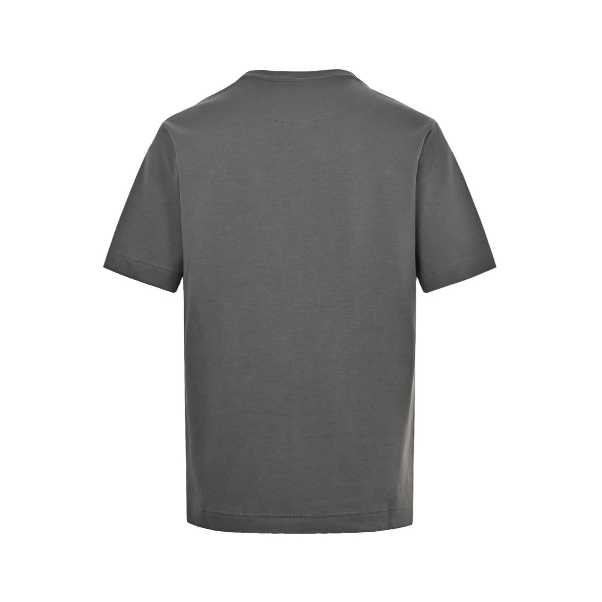 Fendi Zip-Pocket Logo Short-Sleeve T-Shirt in Grey