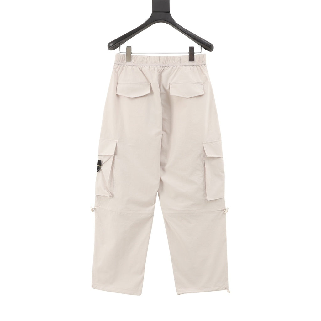 Stone Island Compass Badge Buckle-Belt Cargo Trousers