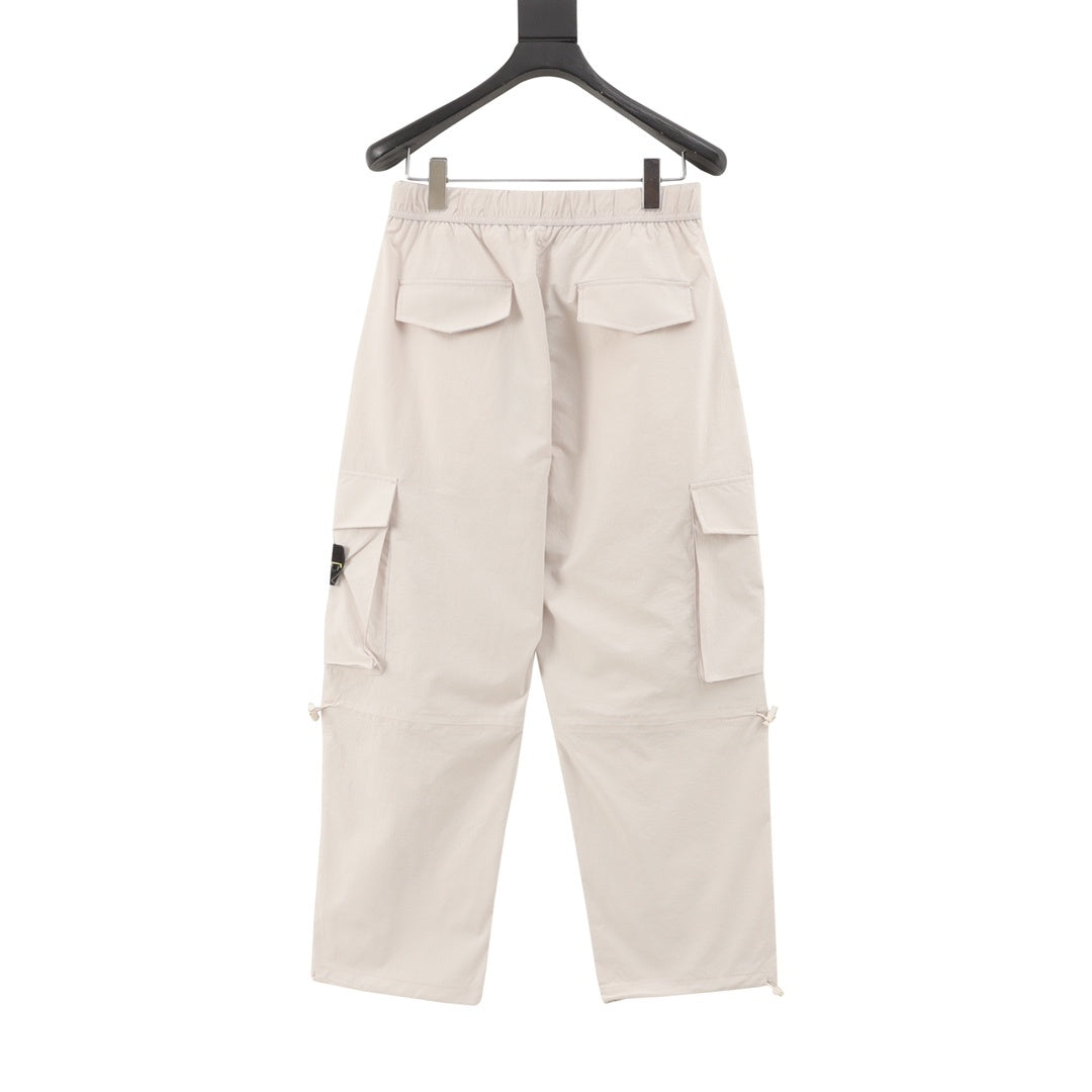 Stone Island Compass Badge Buckle-Belt Cargo Trousers