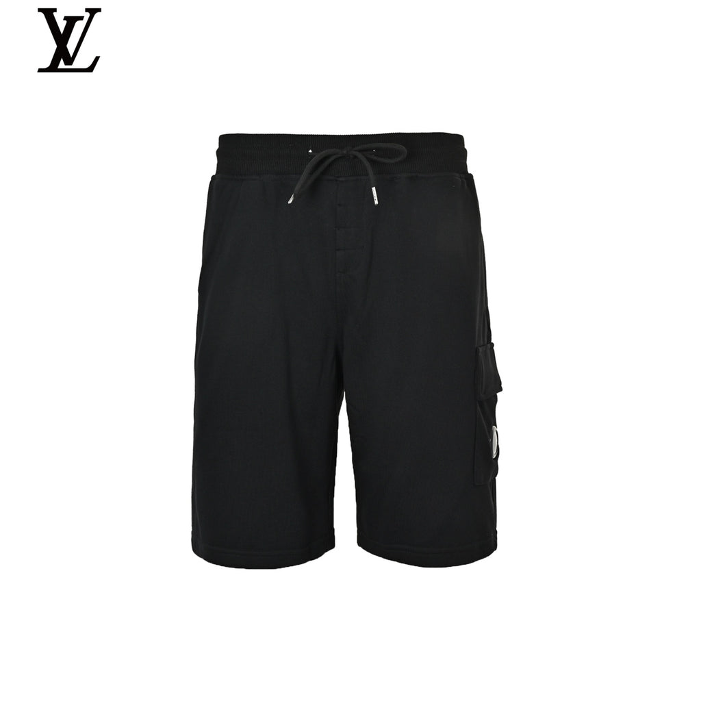 C.P. Company Men's Black Jersey Cargo Shorts