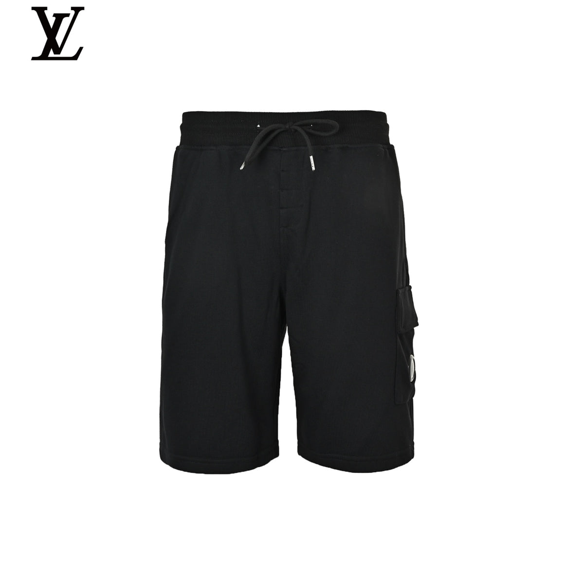 C.P. Company Men's Black Jersey Cargo Shorts