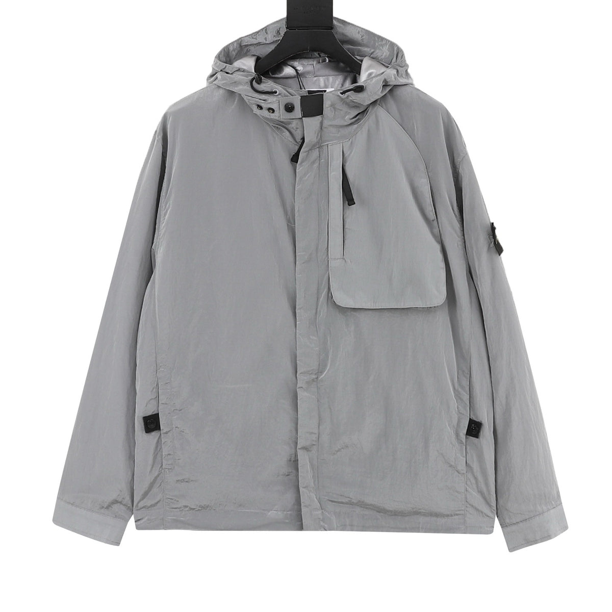 Stone Island Grey Hooded Utility Jacket