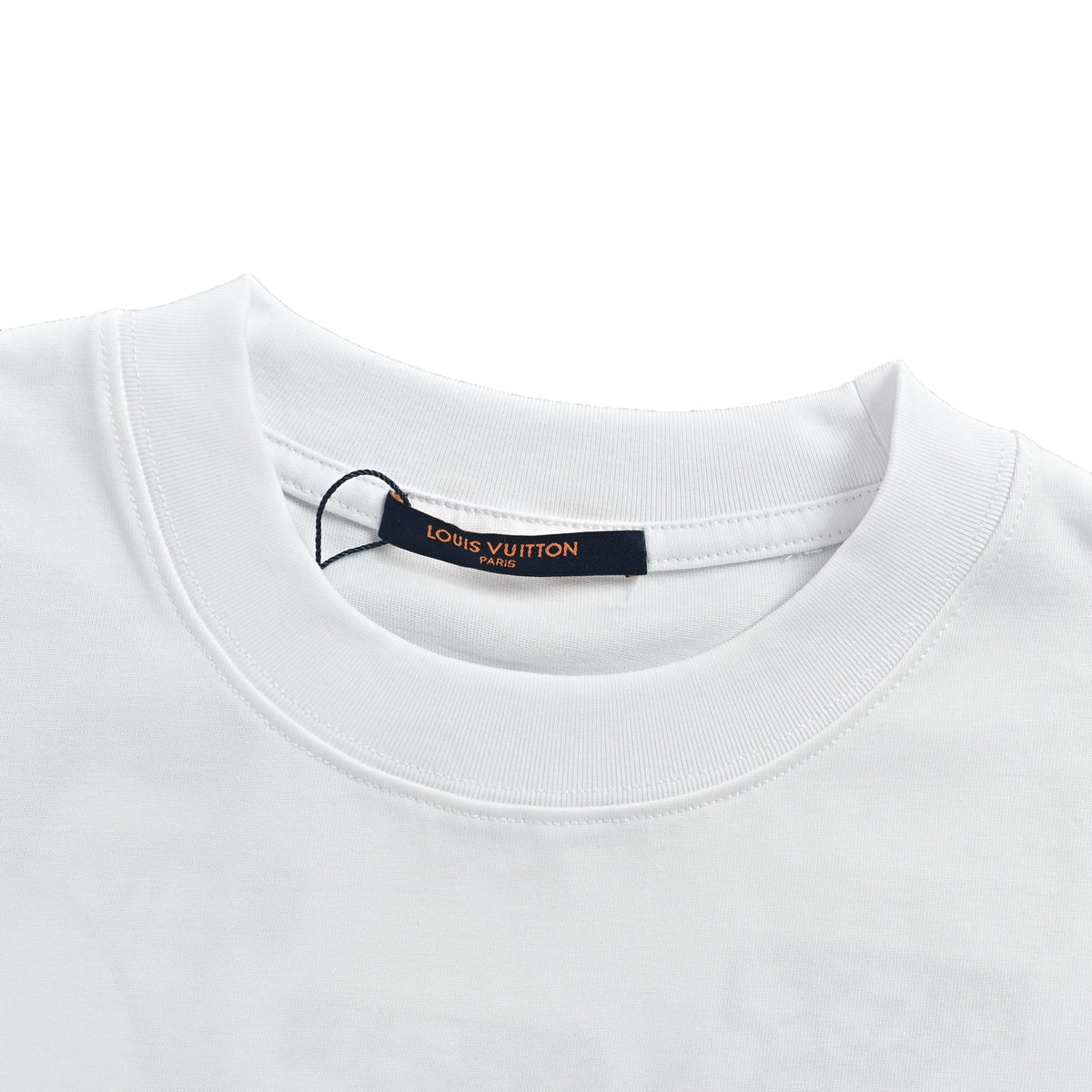 Louis Vuitton Floral LV Logo Print Short-Sleeve T-Shirt in White