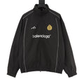 Balenciaga Cotton Poplin Patch-Detail Windbreaker Jacket