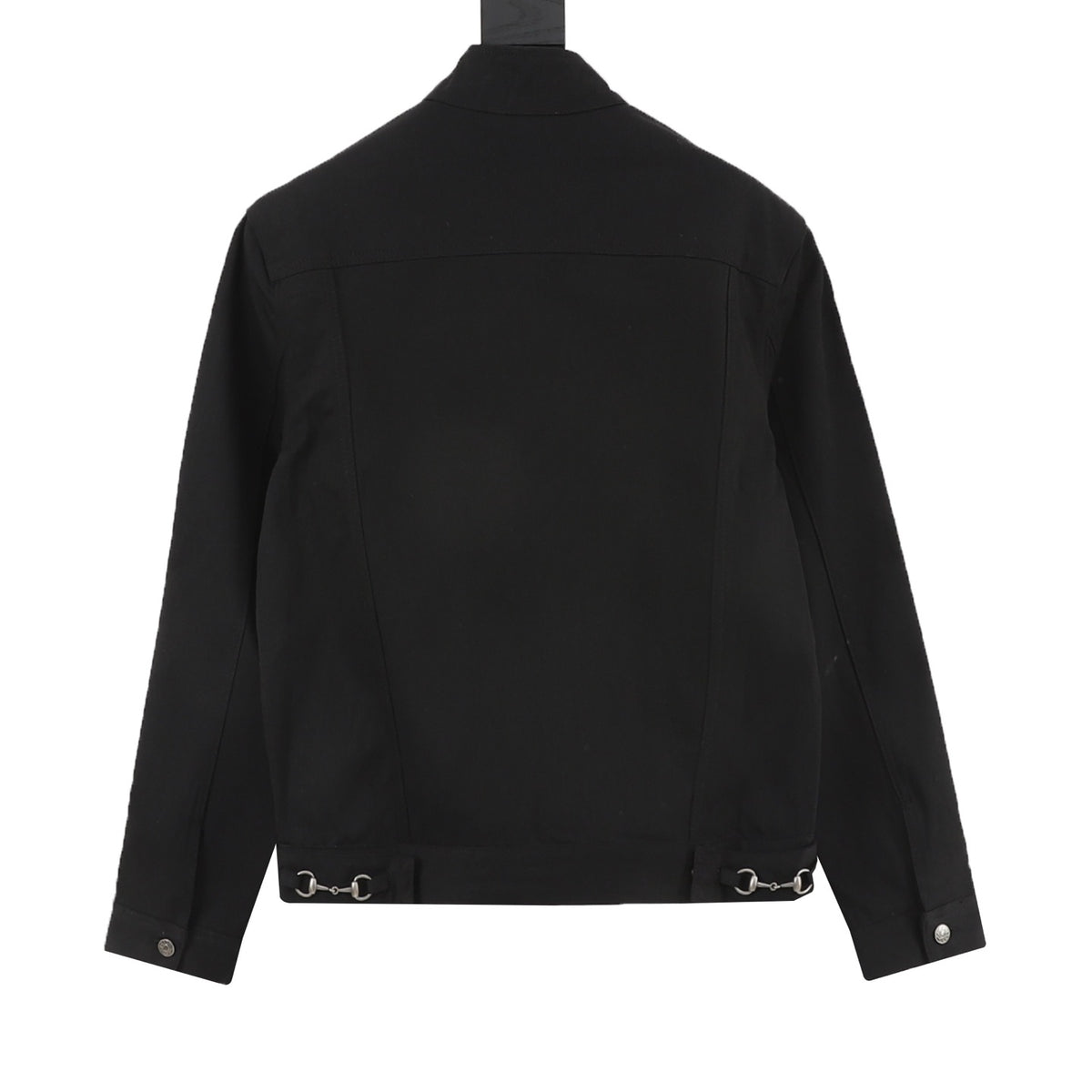 Balenciaga Women's Men's Black Stand-Collar Zip-Up Jacket