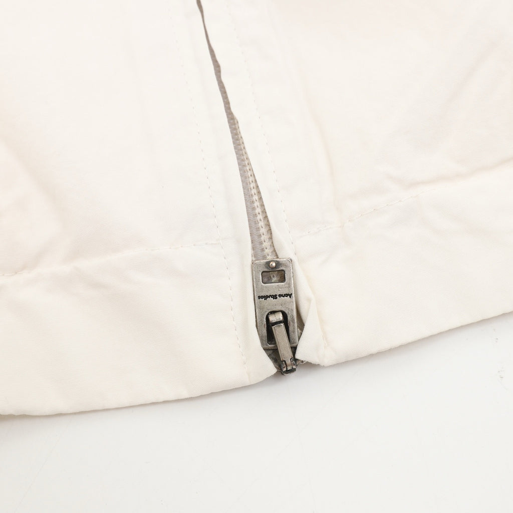 Acne Studios Women's Men's Off-White Stand-Collar Zip-Up Jacket