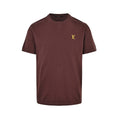 Louis Vuitton Yellow LV Embroidered Knit Short-Sleeve T-Shirt in Burgundy