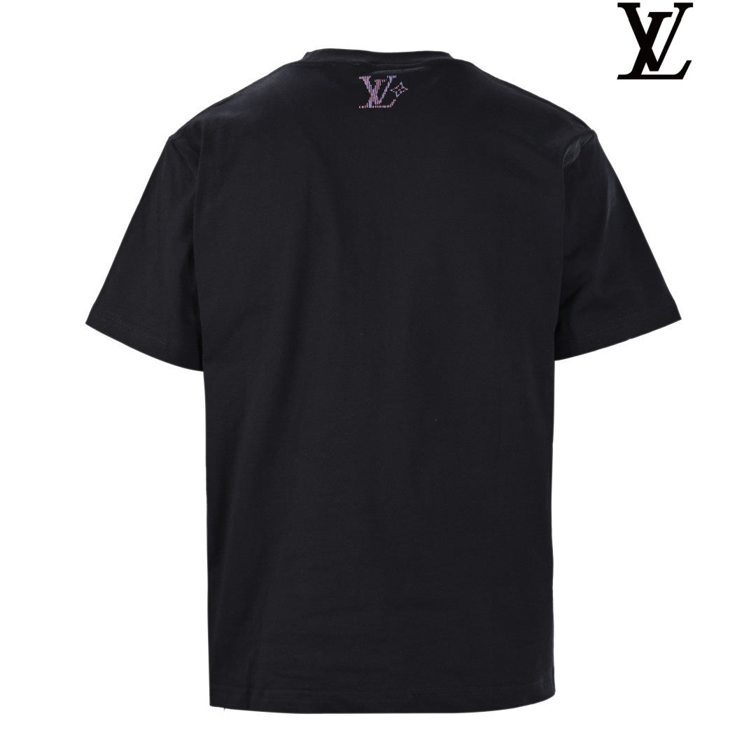 Louis Vuitton Men's Black Short Sleeve T-Shirt