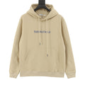 Burberry Women's & Men's Beige Letter Logo Hoodie