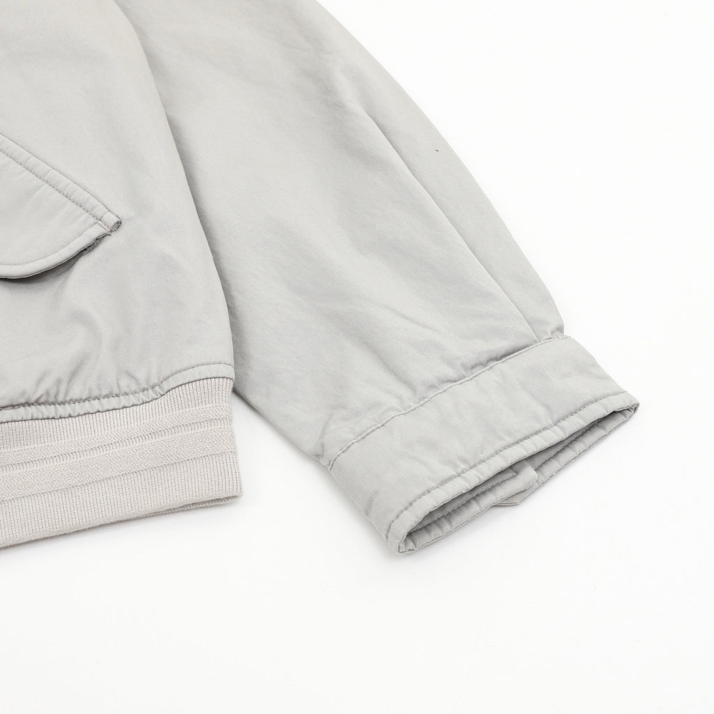 Miu Miu Light Grey Embroidered Logo Bomber Jacket | Women's & Men's Styling