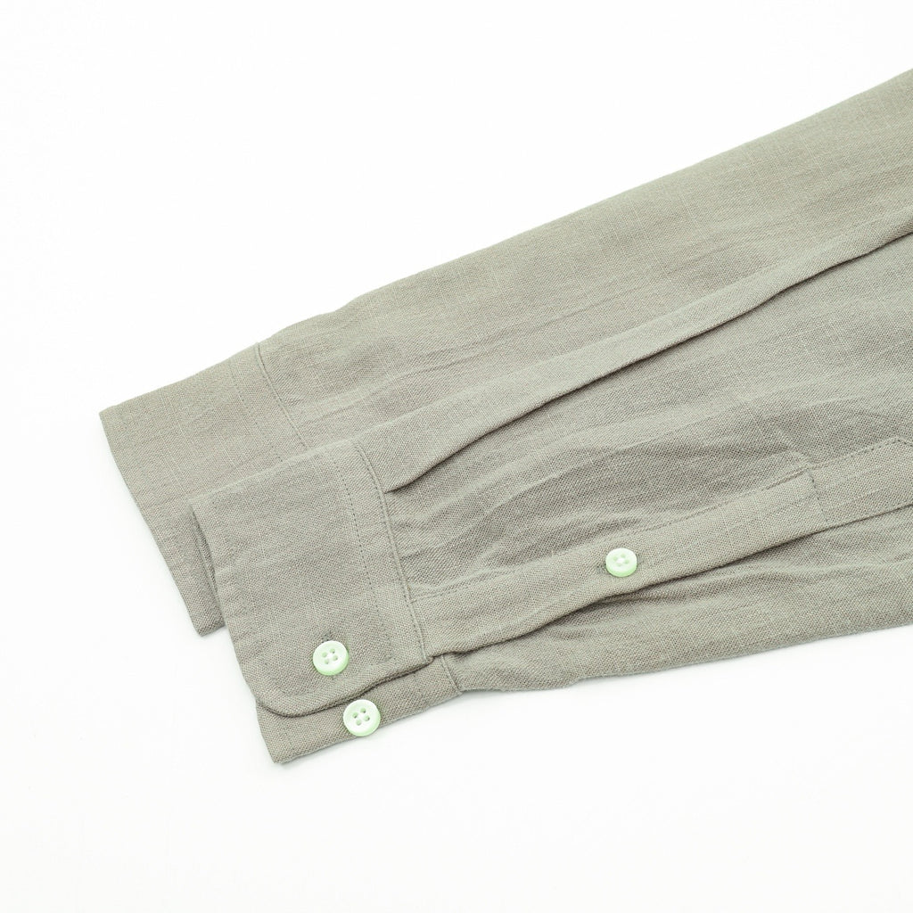 Ralph Lauren Women's Men's Light Khaki Pony Logo Long-Sleeve Linen Shirt