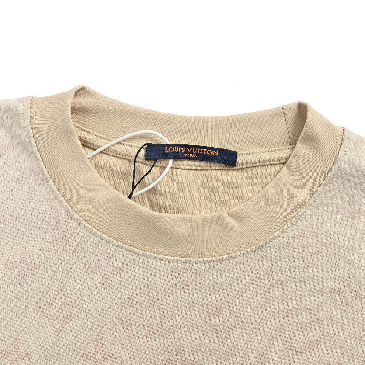 Louis Vuitton All-Over Monogram Short-Sleeve T-Shirt in Beige