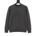 Gucci Women's Men's Dark Grey Embossed Interlocking G Crewneck Sweatshirt