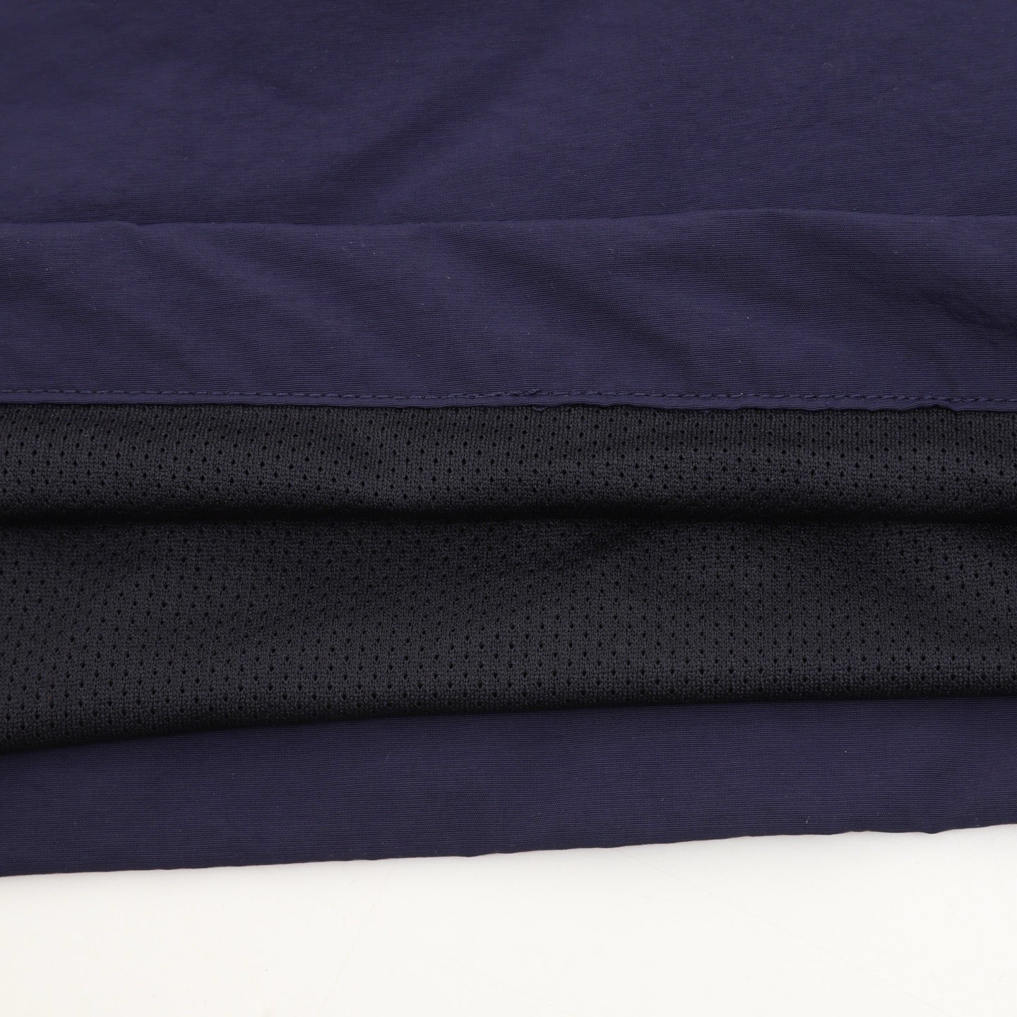 Balenciaga BLCG Bodies Athletic Pants — Navy, Wide-Leg Windbreaker