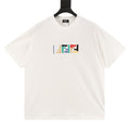 Fendi Multicolor FF Embroidered Short-Sleeve T-Shirt in Off-White