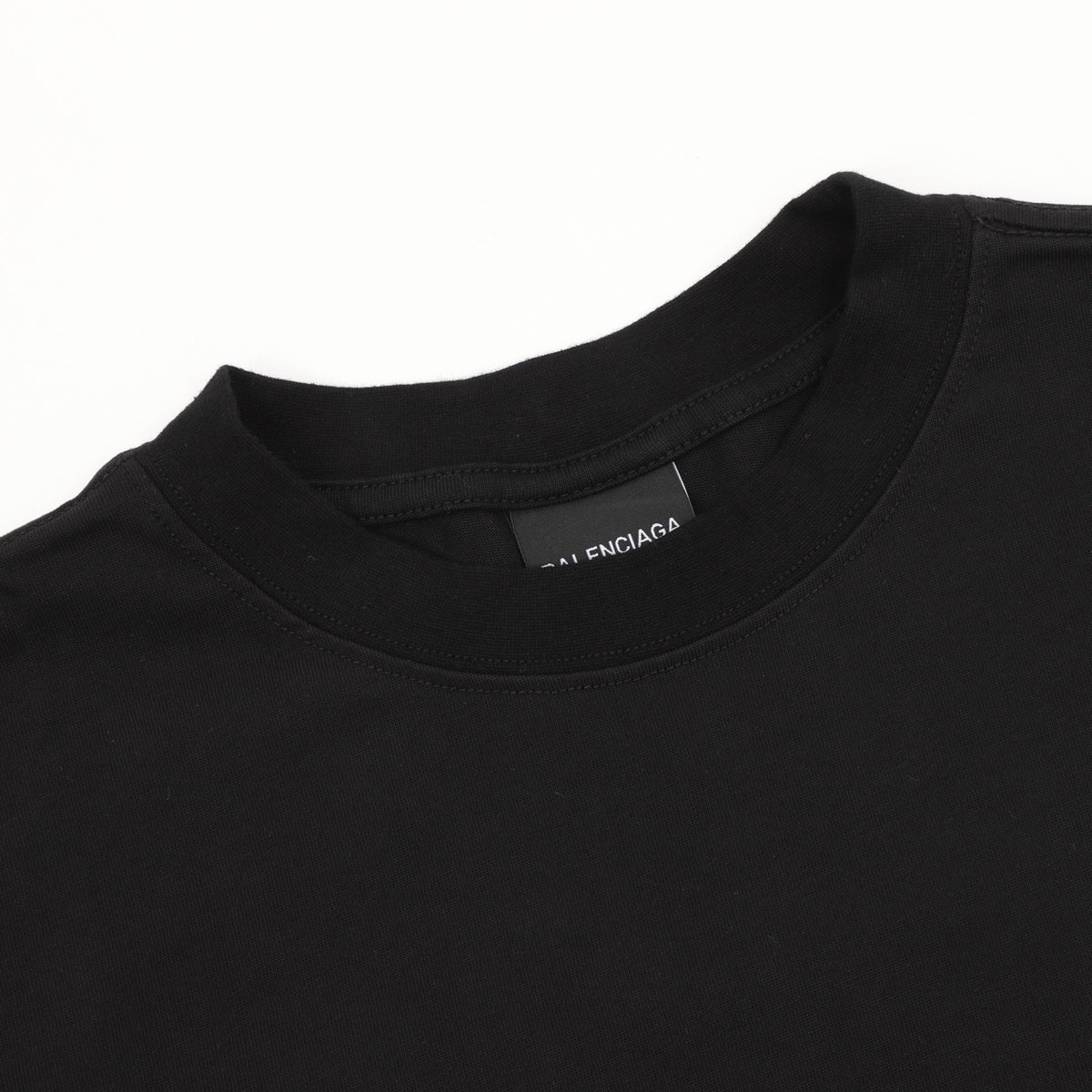 Balenciaga Women's Men's Black Wave Logo Long-Sleeve T-Shirt