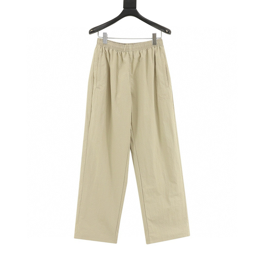 Balenciaga 26SS Arc Emblem Logo Embroidered Wide-Leg Track Pants