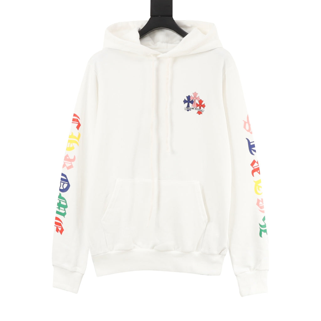 Chrome Hearts 25FW Multicolor Gothic Script Sleeve Hoodie