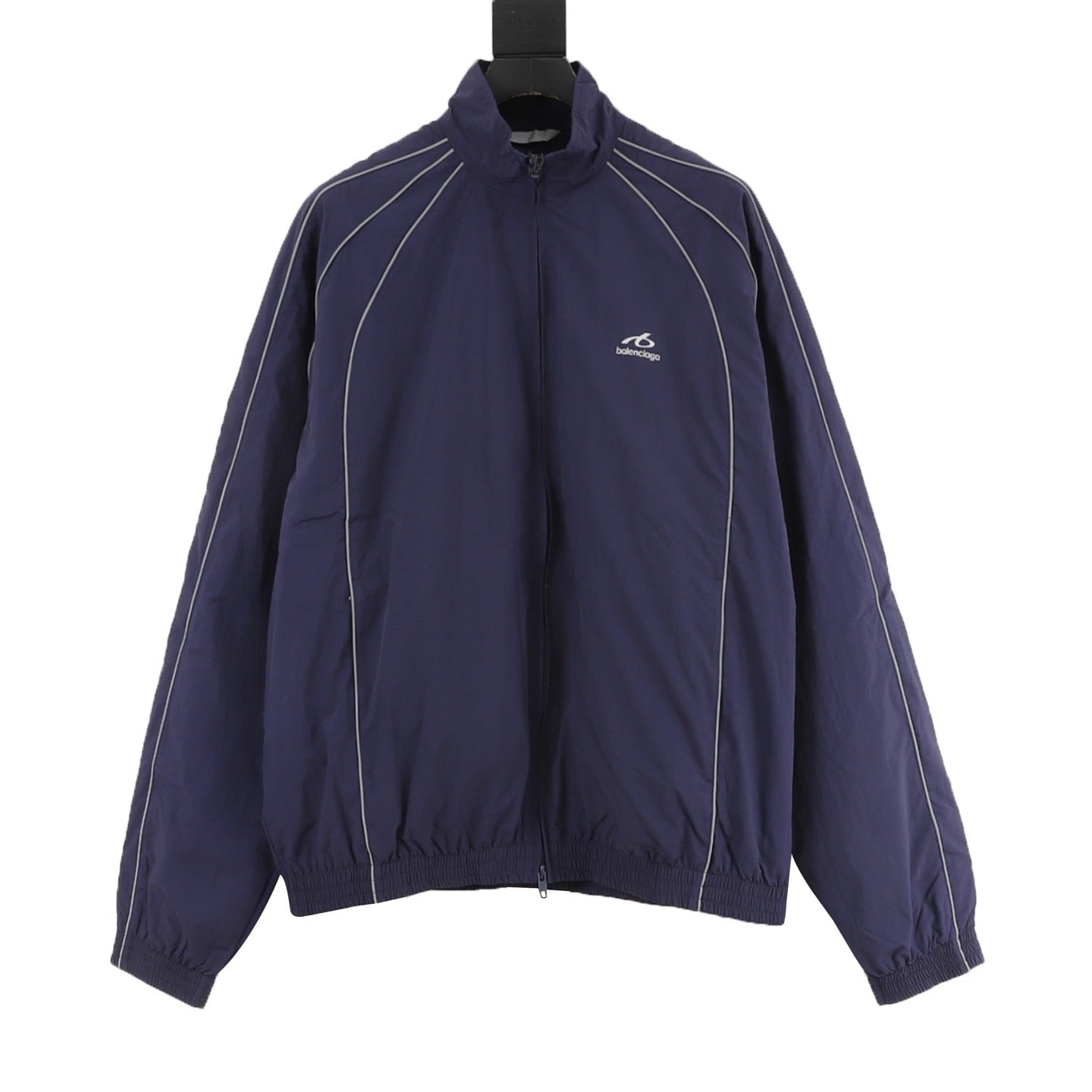 Balenciaga BLCG Bodies Windbreaker Jacket — Navy, Athletic Logo