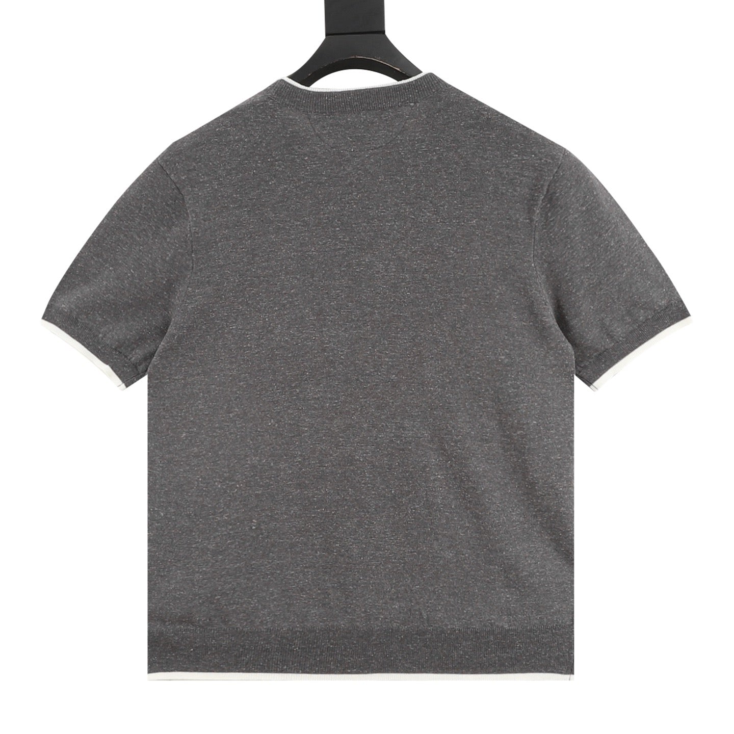 Brunello Cucinelli Layered Look Two-in-One Knit Short-Sleeve T-Shirt