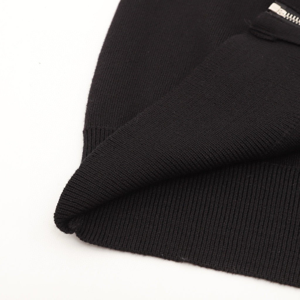 Loewe Anagram Zip-Up Hooded Knit Cardigan