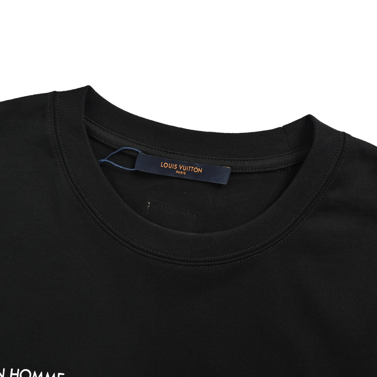 Louis Vuitton LVM Show Text Short-Sleeve T-Shirt in Black