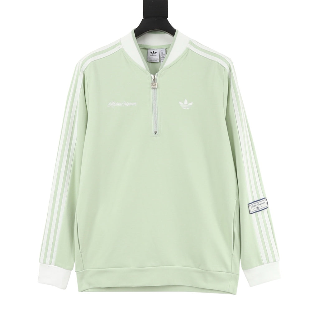 adidas Originals Refined Luxe DLXC Crew Jumper Striped Pullover Sweatshirt
