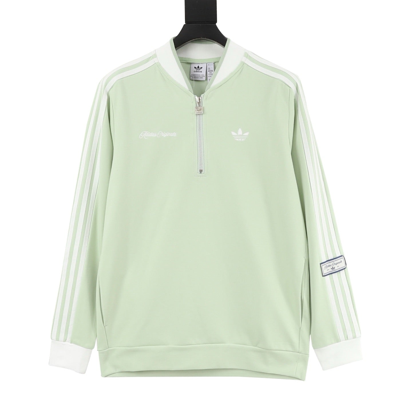 adidas Originals Refined Luxe DLXC Crew Jumper Striped Pullover Sweatshirt
