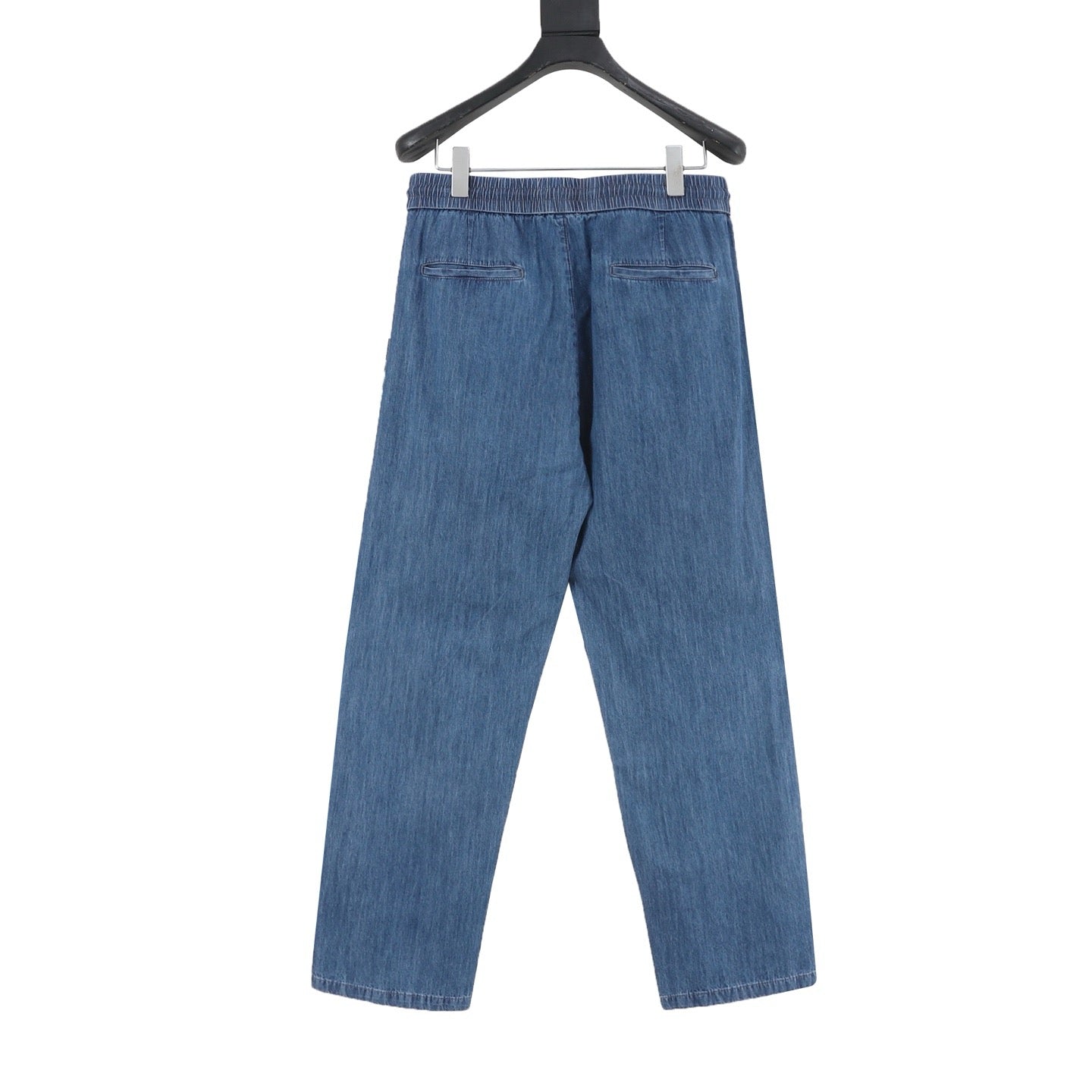 Brunello Cucinelli Washed Cotton Denim Casual Trousers