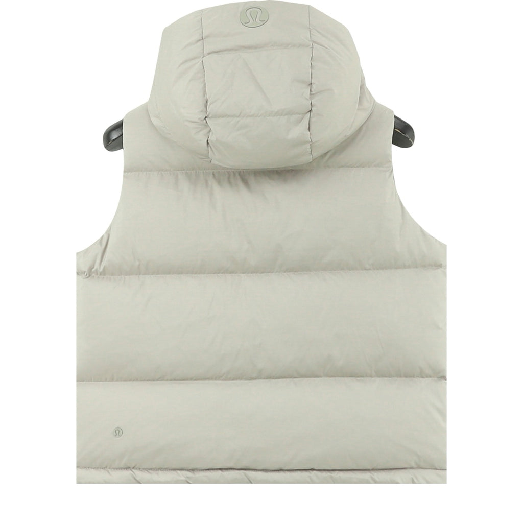 Saint Laurent Women's / Men's Hooded Puffer Vest in Light Grey