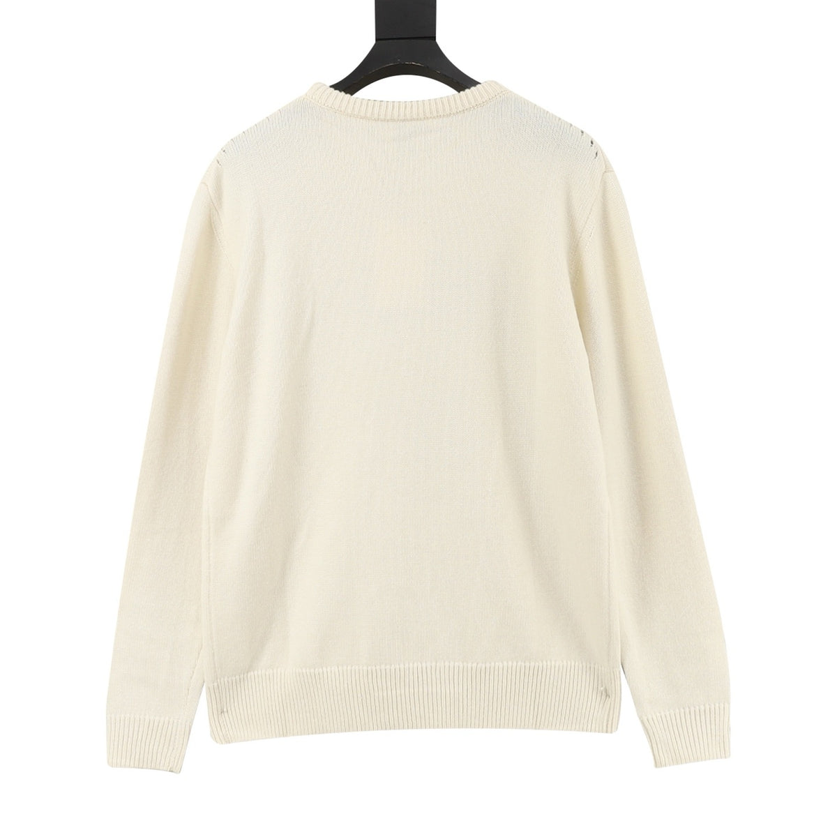 CELINE Women's & Men's Cream Horse Carriage Logo Crewneck Sweater