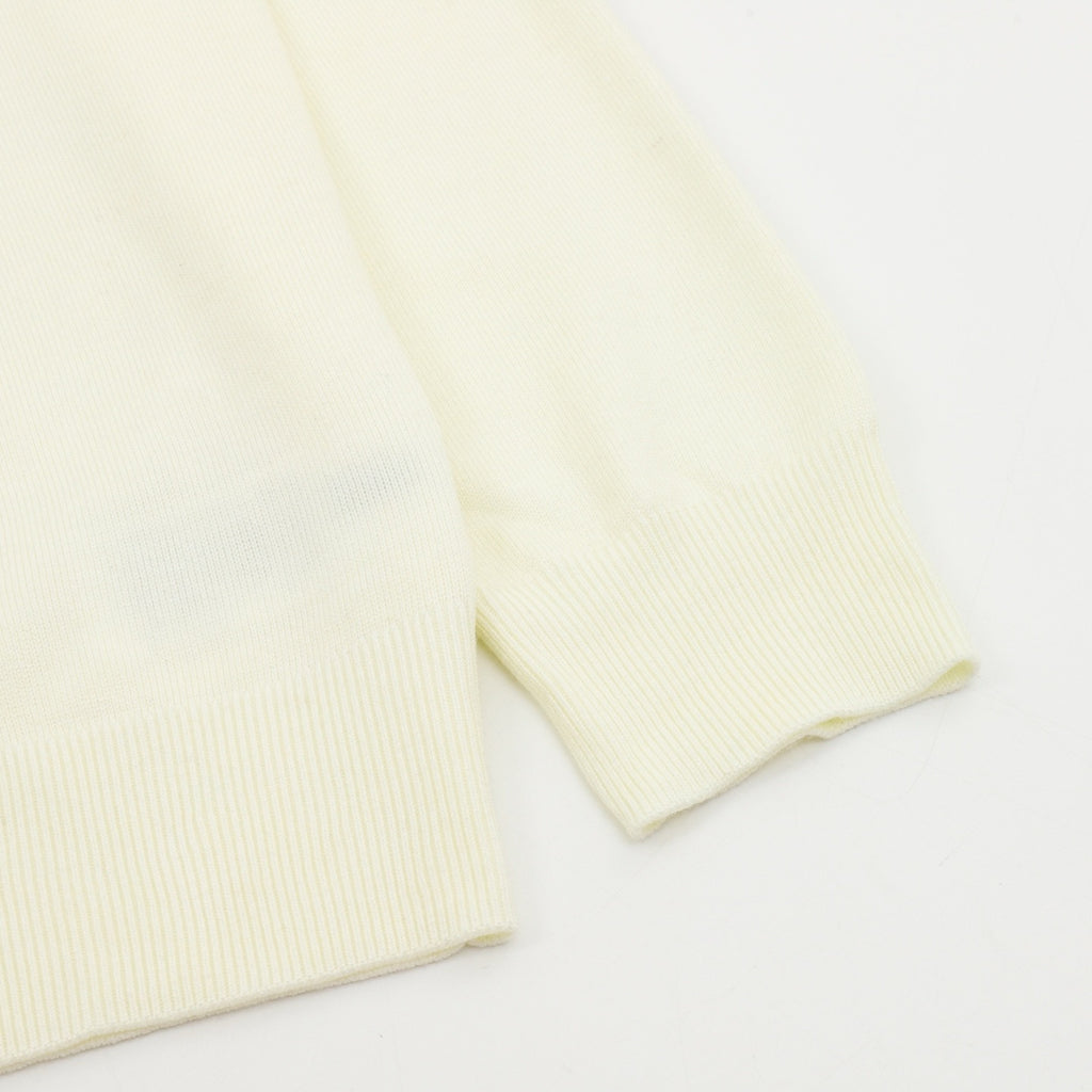 Zegna Women's Men's Cream Half-Zip Cashmere Sweater