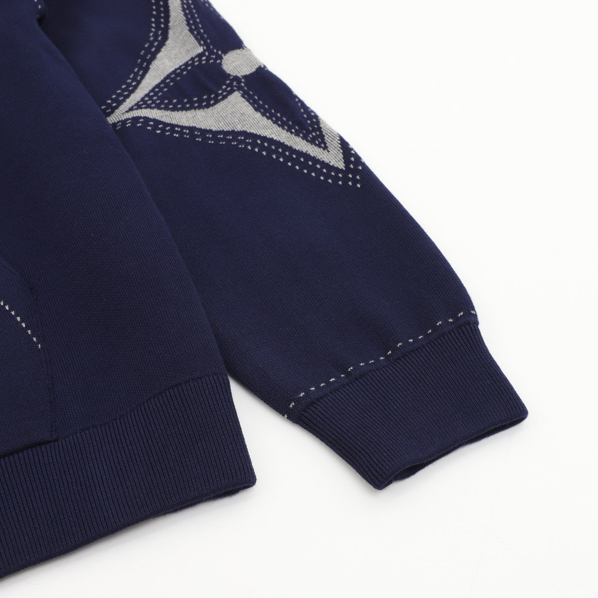 Louis Vuitton Women's / Men's Stitched Monogram Zip Hoodie in Navy