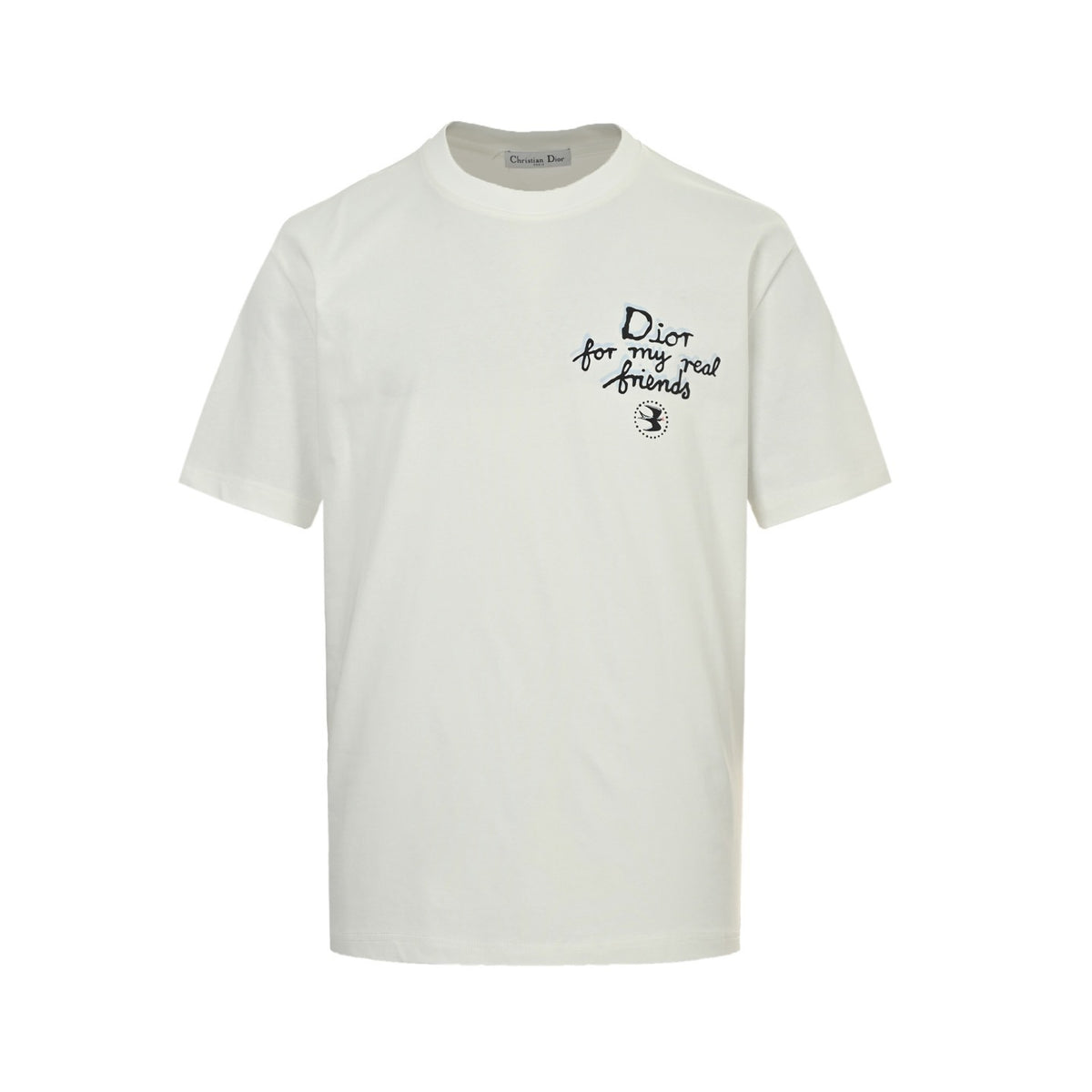 Dior White "For My Real Friends" Graphic T-Shirt