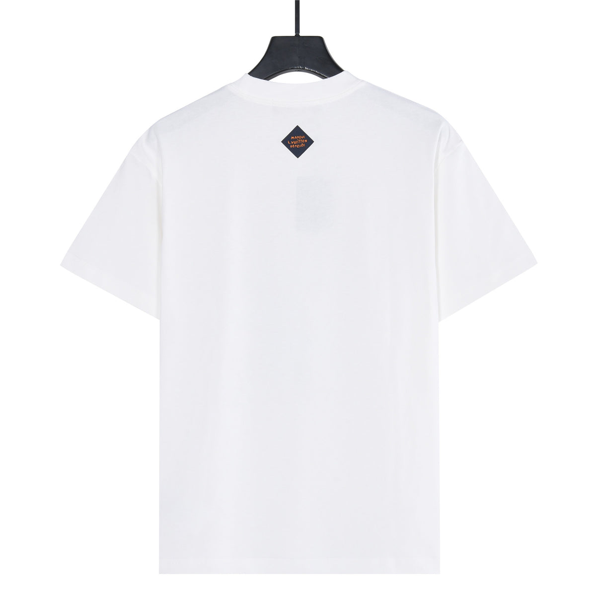 Louis Vuitton Graffiti LV Logo Print Short-Sleeve T-Shirt in White