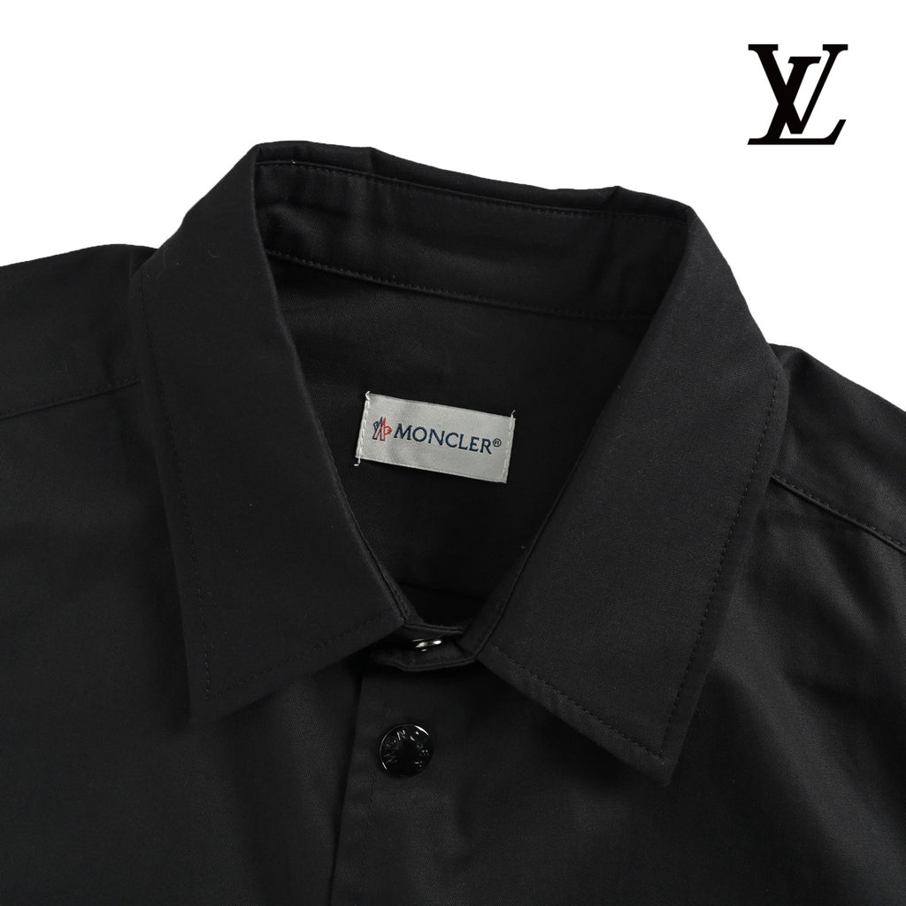 Moncler Men's Black Pocket Short-Sleeve Shirt
